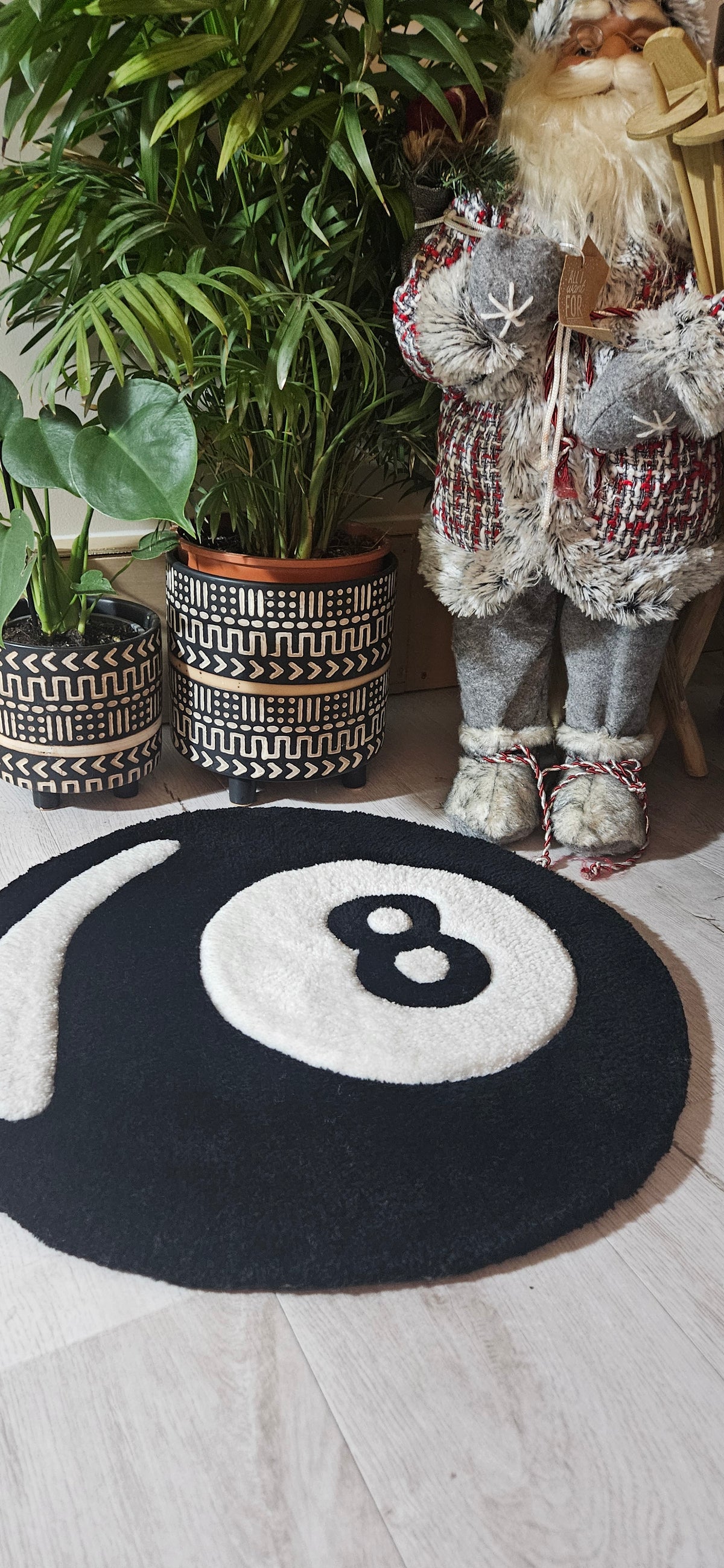 Ready to ship 8 ball rug
