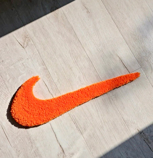 Nike tick custom rug