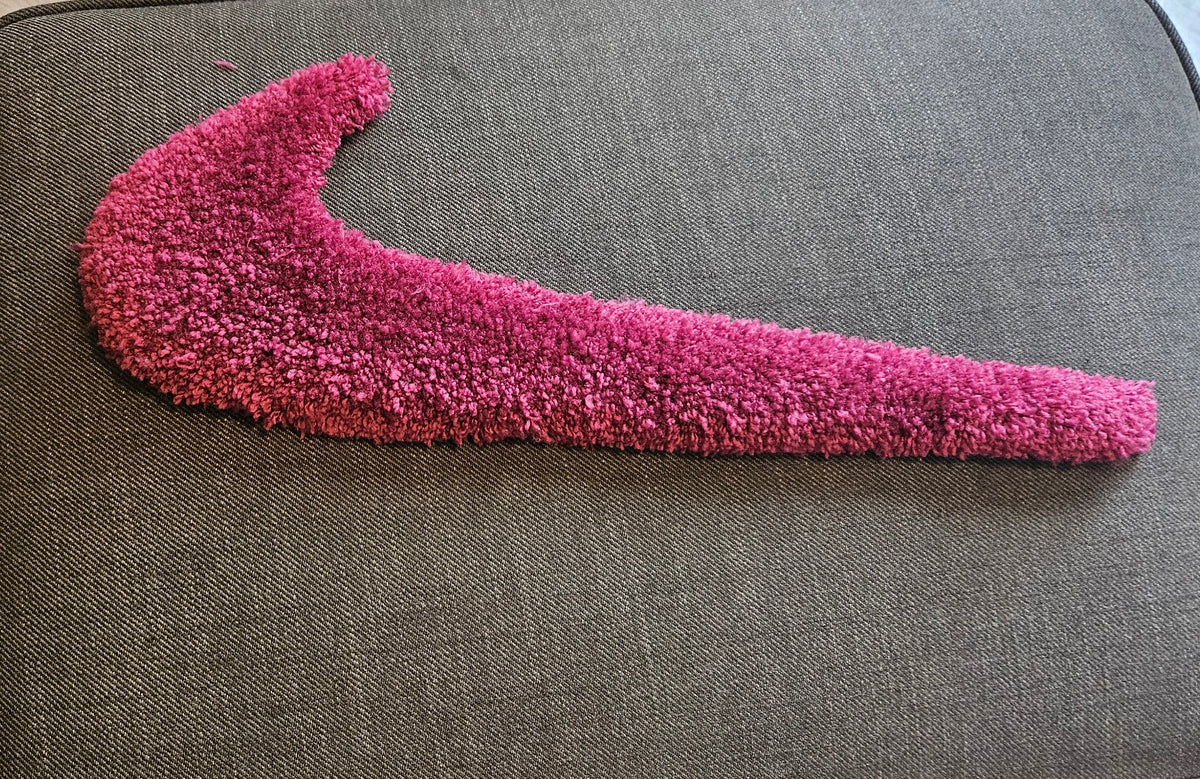 Nike tick custom rug
