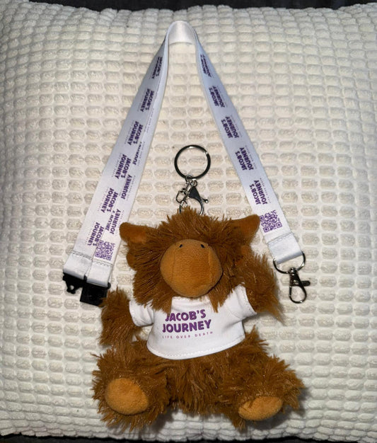 Jacob’s Journey lanyard & Highland cow set