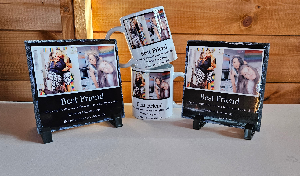 Best friend Picture slate & Cup Set