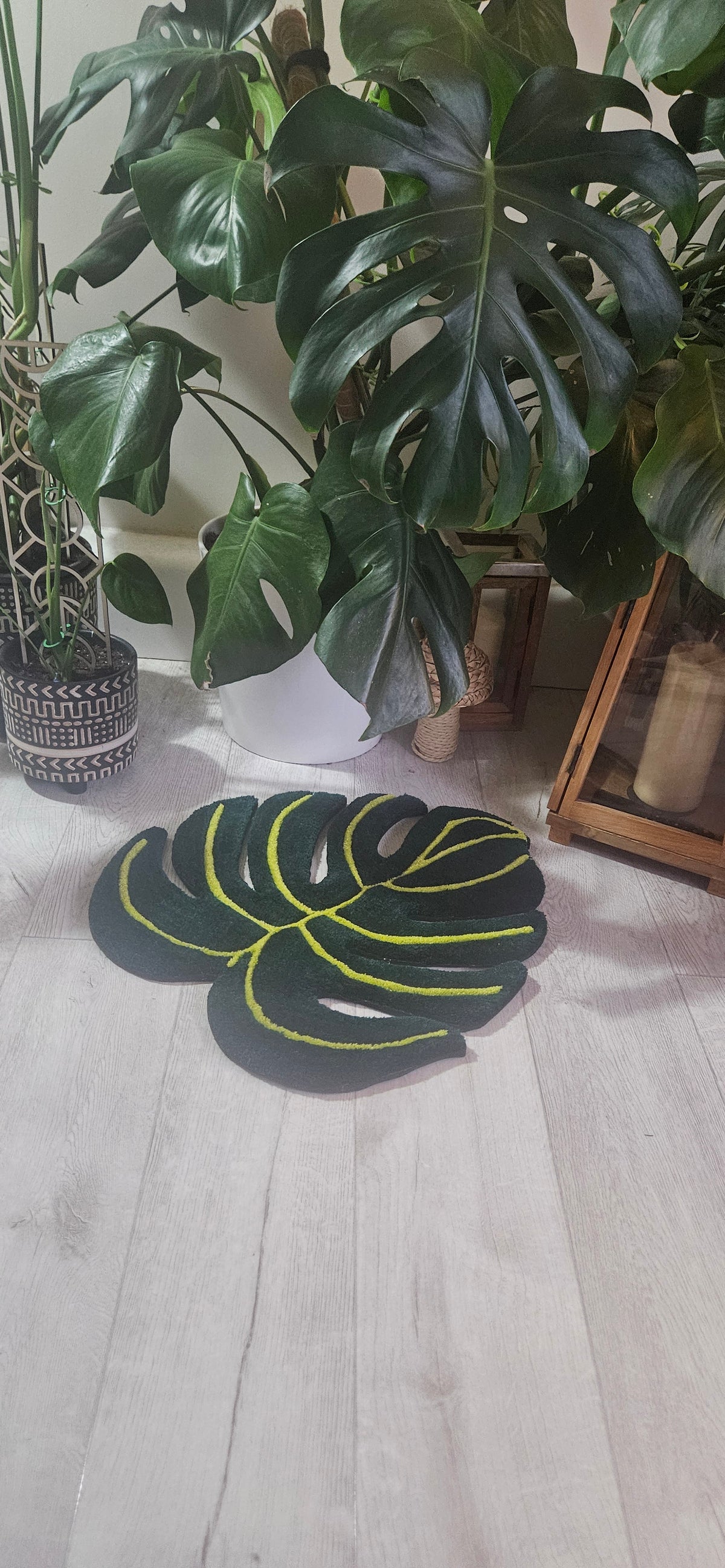 Ready to ship Monstera Rug
